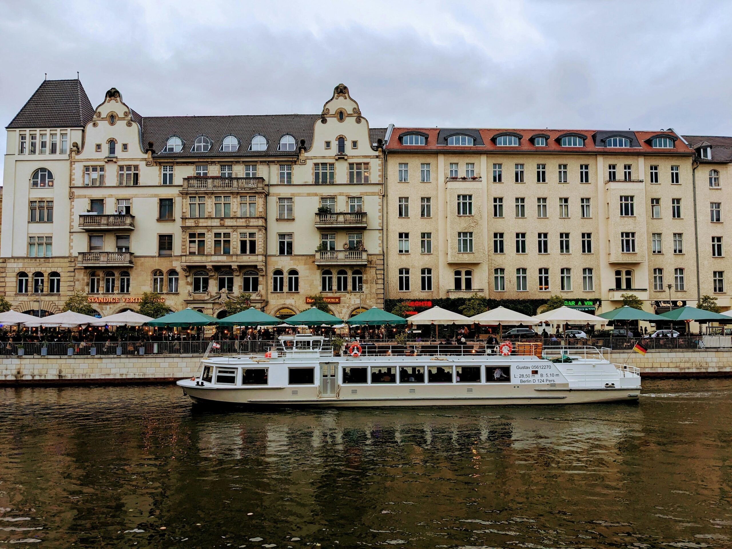 Tips for maximizing benefits of river cruise insurance written on a chalkboard.