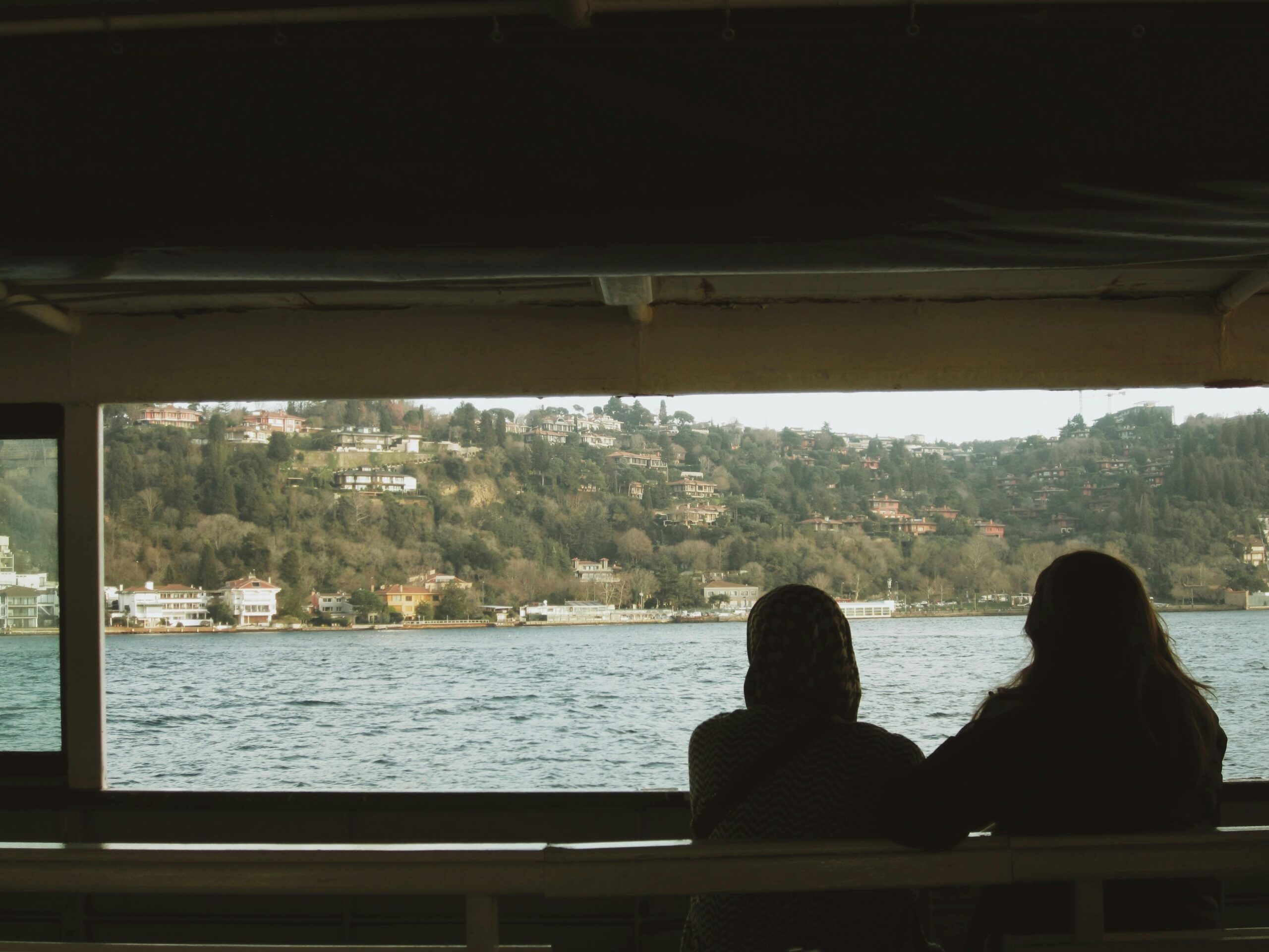 Scenic view from a river cruise