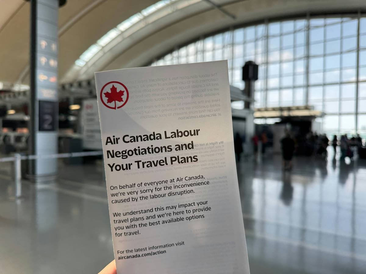 Photo collage of happy travelers holding thank-you cards for their water trip policies